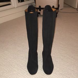 Chloe black suede leather booths! Great condition!